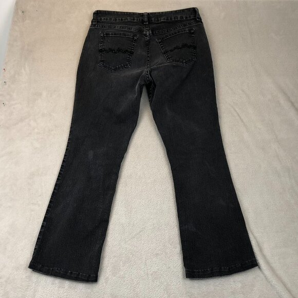Lee Riders Women's Jeans Size 8 Petite Black Denim Mid Rise Bootcut Casual - Picture 10 of 10